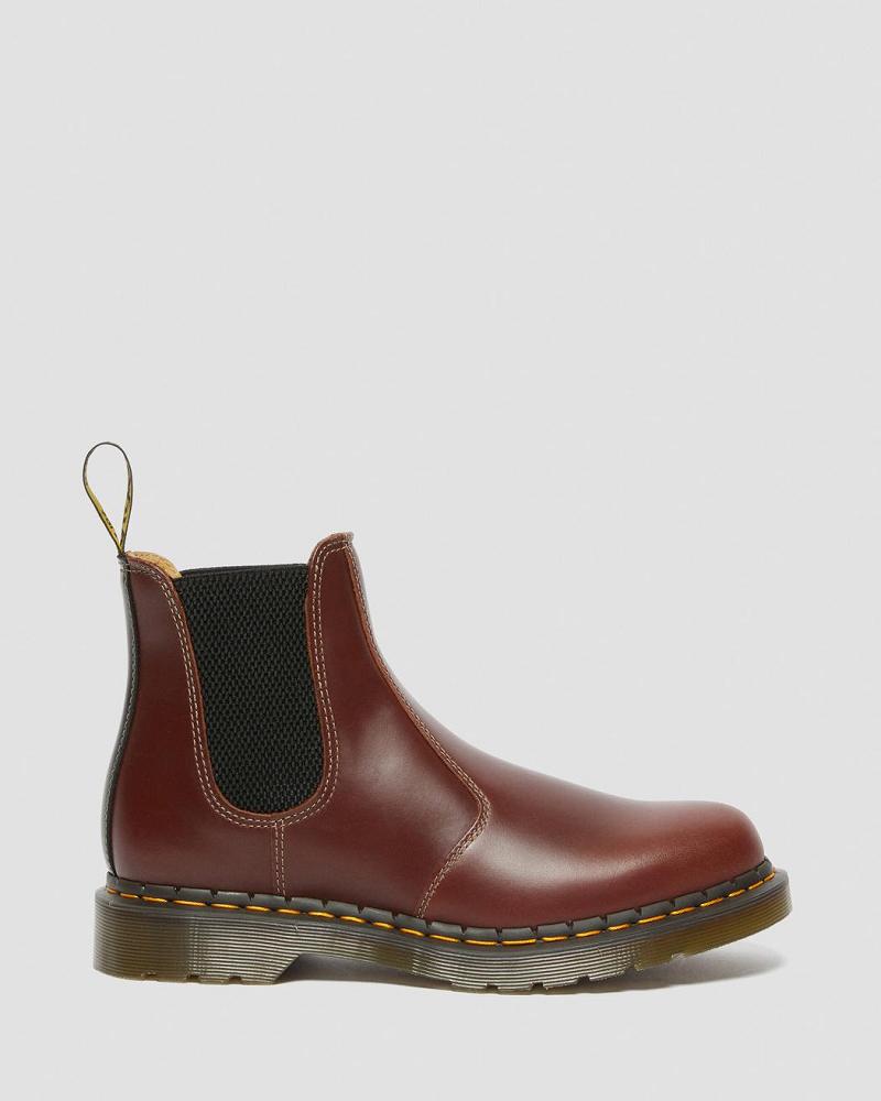 Brown / Black Men's Dr Martens 2976 Abruzzo Leather Ankle Boots | CA 417SGL